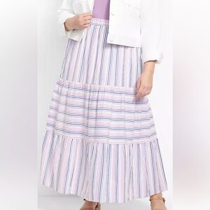 Mixed stripe maxi skirt, Lane Bryant, size 14-16